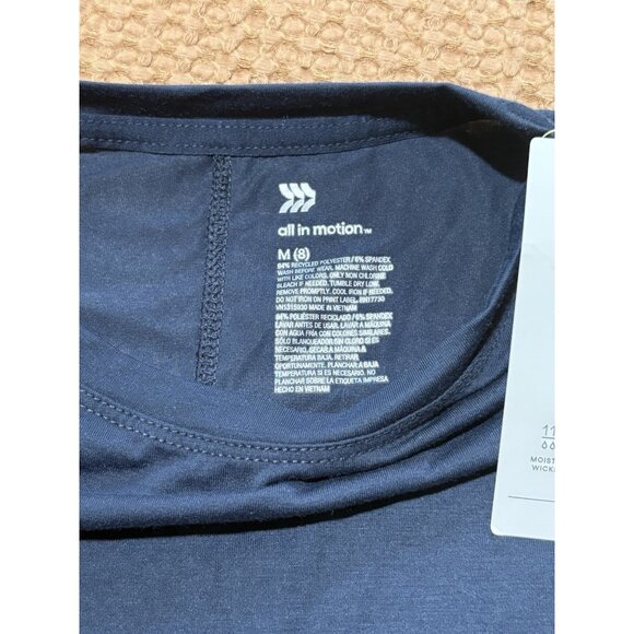 All in Motion Girls Core Boxy Athletic T-Shirt Workout Tee Blue Size M (8) - Picture 4 of 5